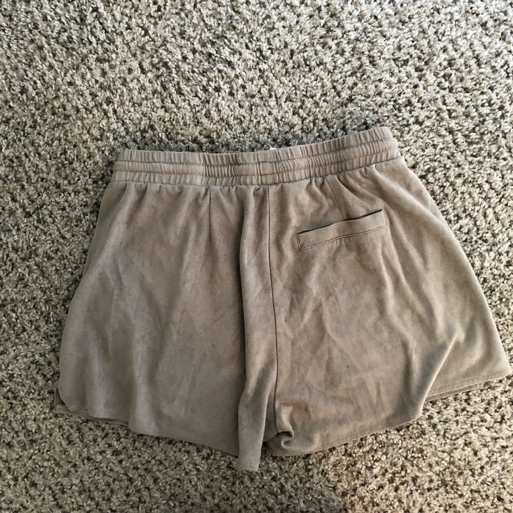 Suede Drawstring Shorts - Picture 5 of 6